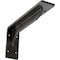 Ekena Millwork Embrey Steel Bracket, Antiqued Silver 2"W x 10"D x 4 3/4"H BKTM02X10X04EBASV - alternate 1
